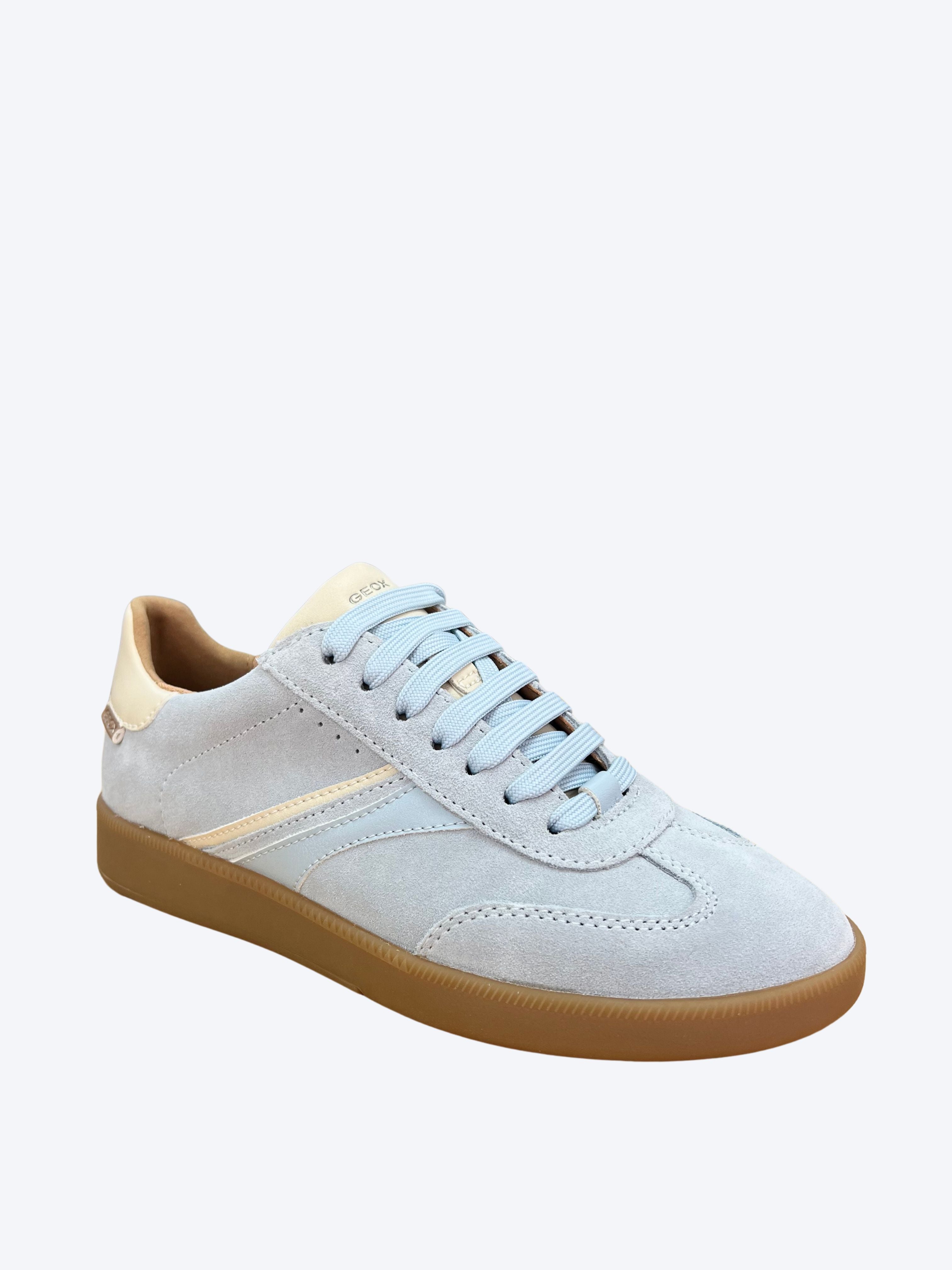Zapatilla Geox Mujer Piel Azul
