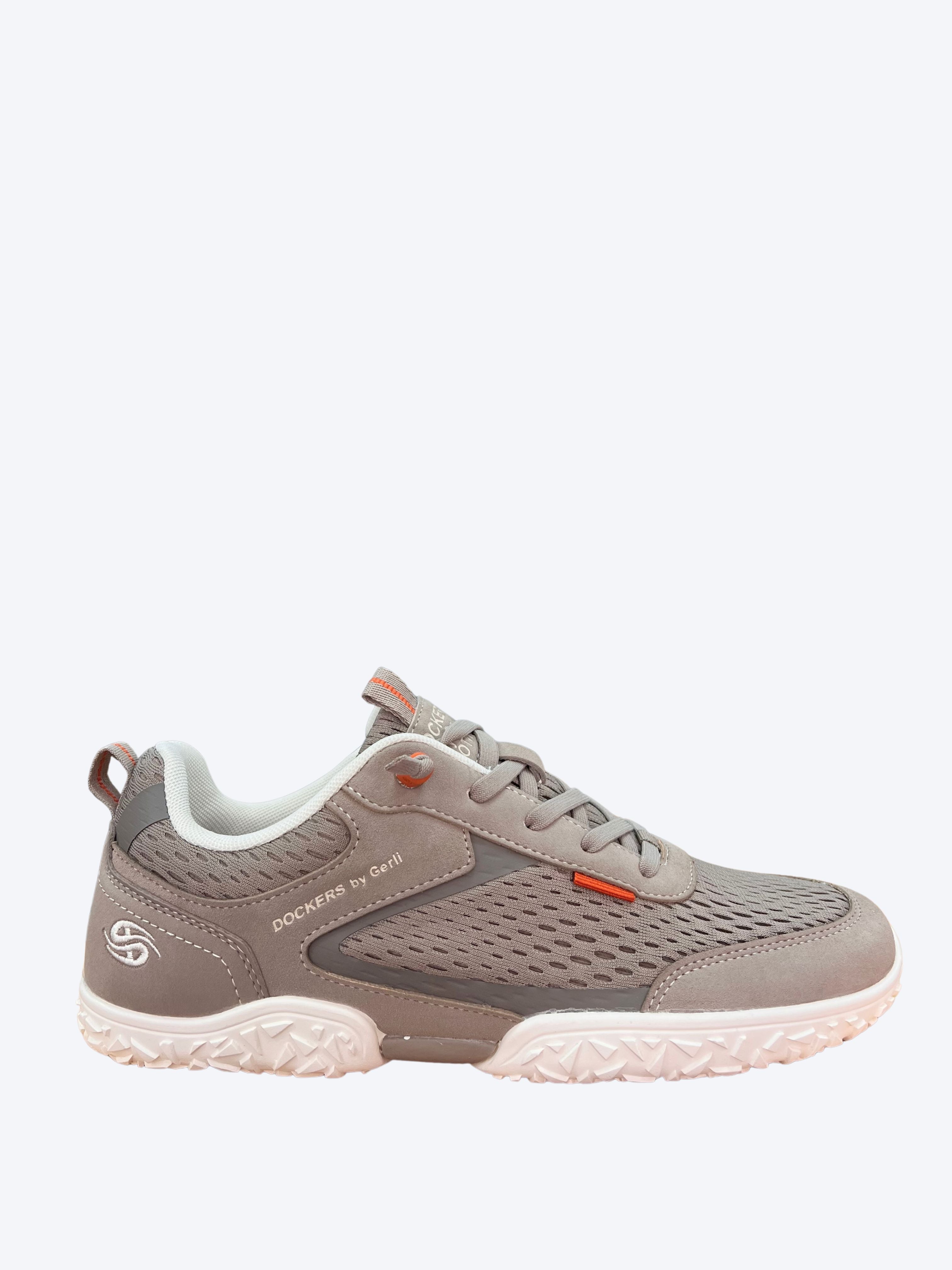 Zapato barefoot de hombre Dockers gris con malla transpirable y suela flexible