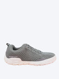 Zapato barefoot de hombre Dockers gris en malla transpirable